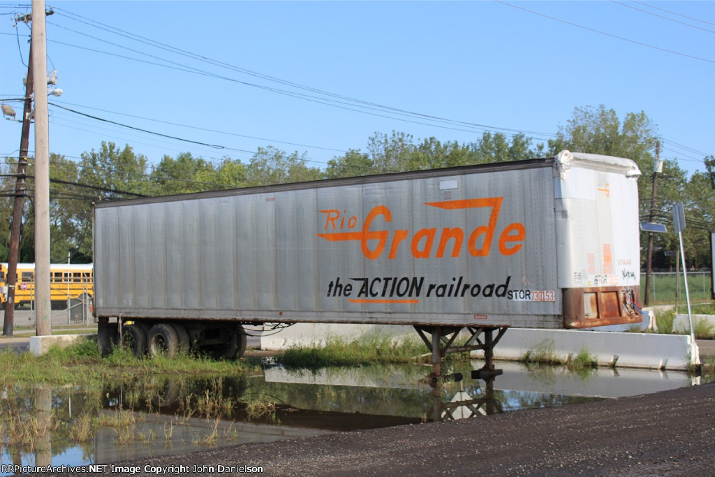 Rio Grande trailer near Pavonia. 